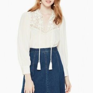 Kate Spade Embroidered Top